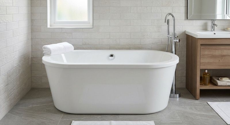 Freestanding Tub Installation in Portland, ME