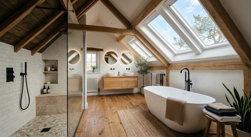 Attic Bathroom Remodeling in Nashua, NH